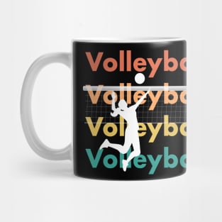 Volleyball shirt in retro vintage style - gift for volleyball player Mug